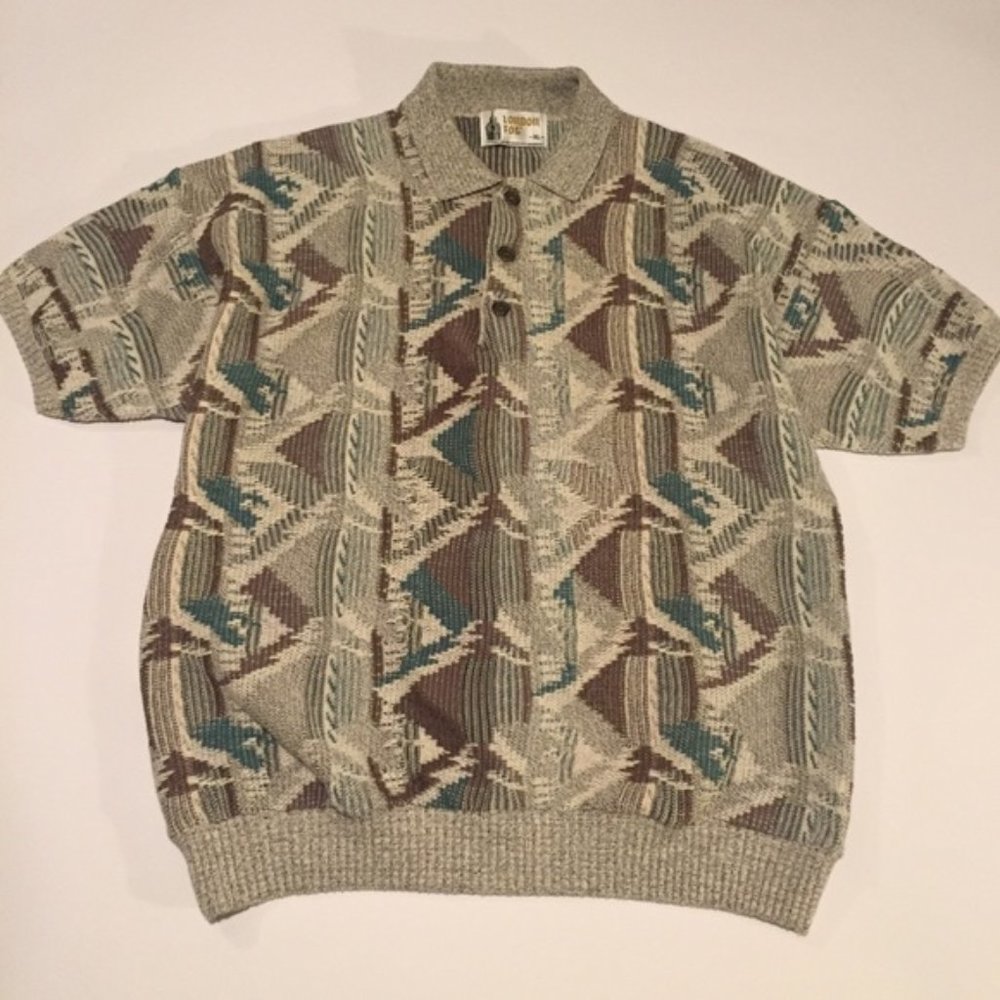 Vintage London Fog Short Sleeve Sweater